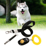 Ultrasonic Dog Whistle And Training Clicker Set With Free Lanyard