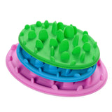 Green Feeder Slow Pet Feeder Silicone Bowl