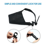 Dog Muzzles Pack 5 - Adjustable Small, Medium, Large, XL, XXL - Black