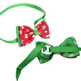 Christmas Dog And Cat Bow Tie Collar