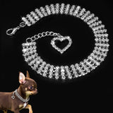 Adjustable Rhinestone/ Diamante Pet Collar Necklace