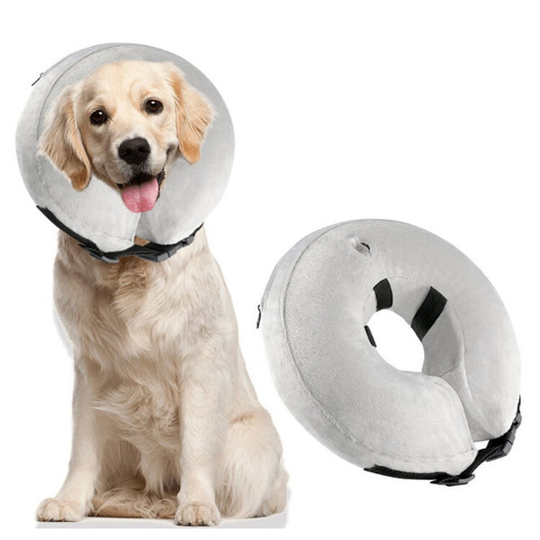 Inflatable Pet Collar - Grey