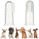 Silicone Pet Dog or Cat Toothbrushes (Pack 2)